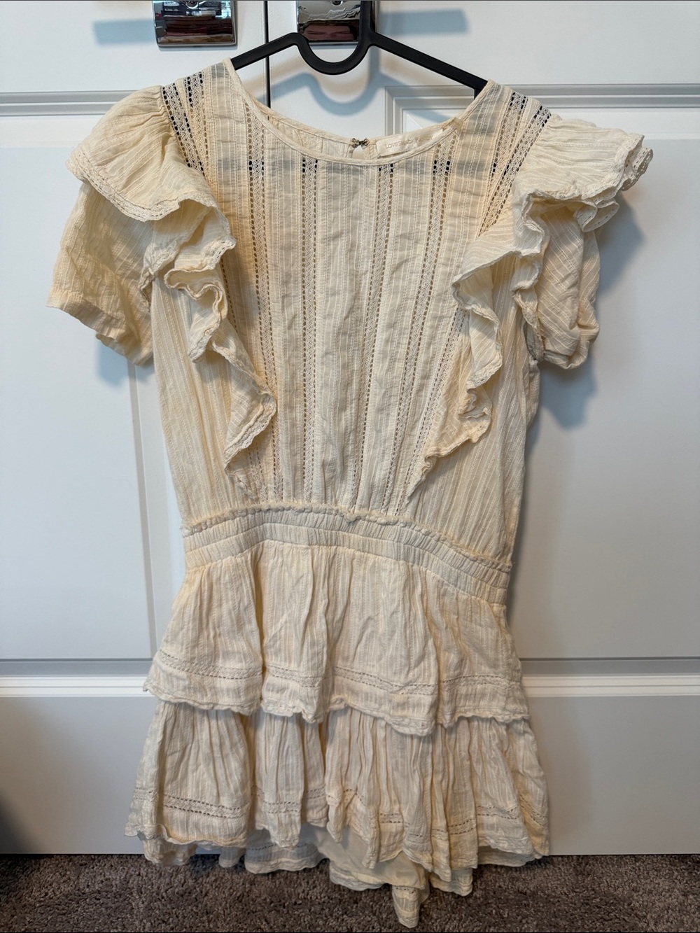 LoveShackFancy Tiered Mini Dress